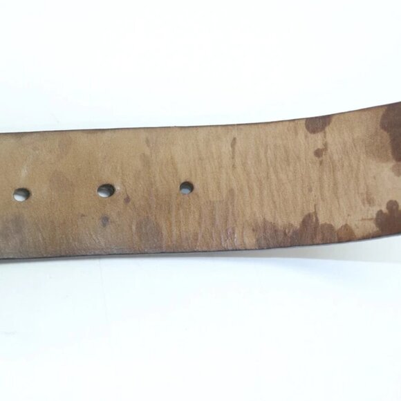Gucci GG Supreme Monogram Men Belt 85/34 Interlocking Brown/Beidge 142931 READ - Picture 9 of 12